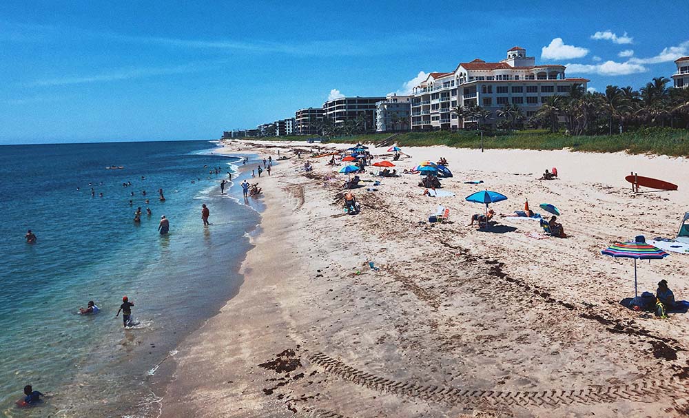 Warm Beaches in Florida in March: West Palm Beach